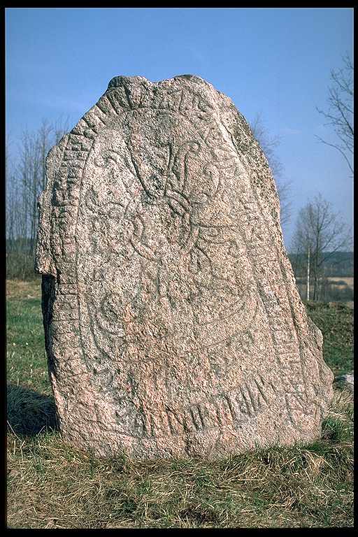 Runes written on runsten, gråsten. Date: V
